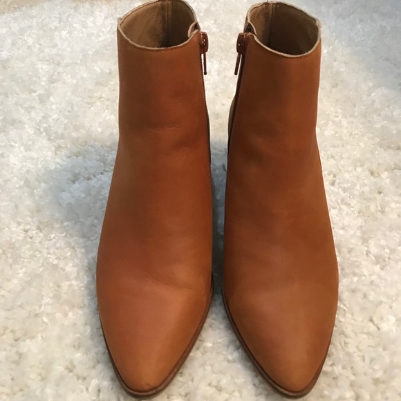 lucky brand cognac booties